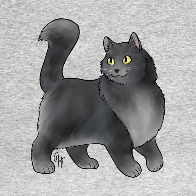 Cat - Turkish Angora - Smoke by Jen's Dogs Custom Gifts and Designs